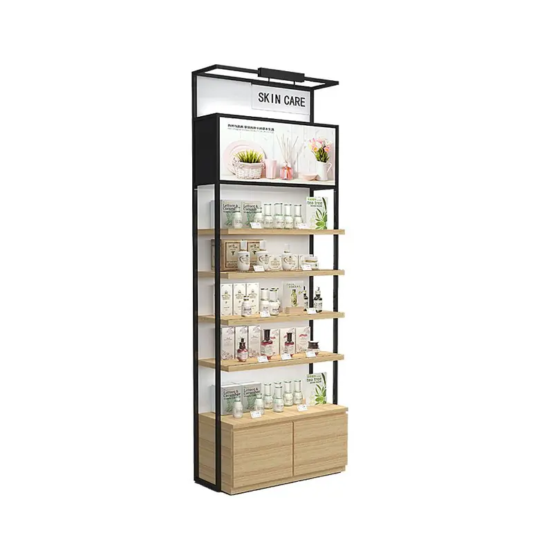 Cosmetics Products Showroom Nail Polish Display Beauty Showcase Shop Furniture Salon Products Display Cabinets