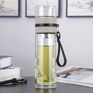 <span class=keywords><strong>Bouteille</strong></span> d'eau <span class=keywords><strong>filtrante</strong></span> en verre portable écologique personnalisée Seaygift, infuseur à thé, <span class=keywords><strong>bouteille</strong></span> d'eau de <span class=keywords><strong>voyage</strong></span> avec filtre en acier inoxydable - Product Image 4