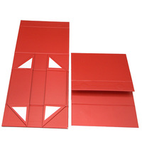 Boîte cadeau magnétique pliable haut de gamme avec couvercle, emballage à rabat plat, logo en relief, matériau recyclable, boîte d'emballage personnalisée