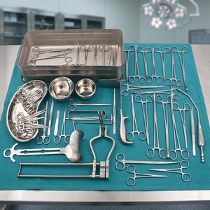 Juego de 50 Instrumentos Quirúrgicos Manuales para Cesárea, Caja de Almacenamiento de Acero Inoxidable, Kit de Cirugía Obstétrica para Hospital - Product Image 3