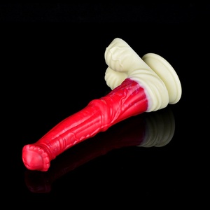 NNSX Flexible Long Big Horse <b>Dildo</b> with Testicle and Suction Cup Silicone Horse <b>Dildo</b> for Vaginal Anal Stimulator Massage Wand - Product Image 5