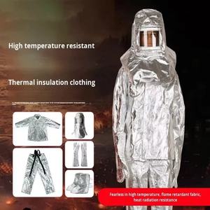 Combinaisons de pompier ignifuges anti-brûlure en aramide et feuille d'aluminium, isolation thermique pour températures élevées - Product Image 3