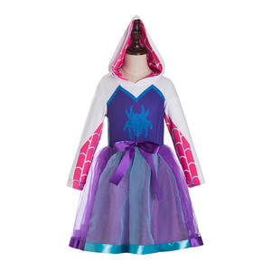 Venta caliente nuevo Cosplay disfraz de héroe para niños para Halloween Cosplay <span class=keywords><strong>Gwen</strong></span> mujer <span class=keywords><strong>Spider</strong></span>-Man mono TV película disfraz - Product Image 2