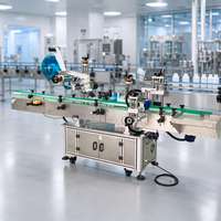 Machine d'étiquetage automatique NY-835 pour bocaux (haut et côtés), machine à étiquettes pour canettes, bouteilles en verre et PET avec intégration de codeur de date