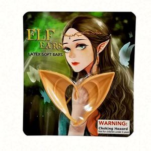 Accessoires de mascarade oreilles d'elfe pointues souples, costume de fée, de pixie, de fête, de déguisement, d'Halloween, d'elfe, de vampire en TPR, paire de 2 pièces - Product Image 6