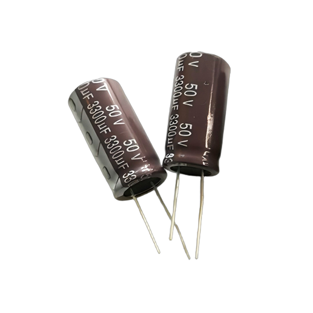 Manufacturer 3300UF 50V Aluminum Electrolytic Capacitor for Audio Amplifier and Fever Horn Applications