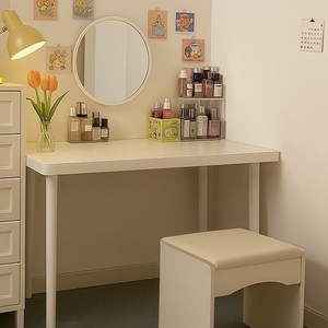 Simple Rental Removable Foldable Computer Desk for Bedroom <b>Dressing</b> <b>Table</b> Girl's Office School Use-Minimalist <b>Modern</b> Writing - Product Image 2