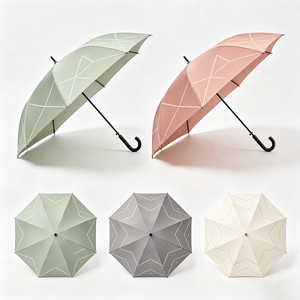 Regalos Publicitarios, Paraguas de Golf Personalizado con Logotipo, Apertura Automática de 30 Pulgadas, 190T Pongee, Mango Grande, Minimalista, Resistente al Viento de 60 mph - Product Image 1