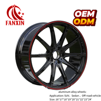 Jante de voiture monobloc en alliage d'aluminium forgé FANXIN Classic 18 pouces 5x143.1 à cinq trous multi-branches, compatible Renault Clio