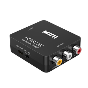 High Quality HDTV Composite 1080P 3 RCA CVBS Adapter mini hdmi to av audio video converter small white box mini hdmi2av av2hdmi