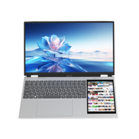 Yifang Laptop Aziendale Personalizzato OEM/ODM con Doppio Schermo 15,6 Pollici + 7 Pollici, Processore Intel N95, Doppio Touch Screen