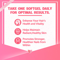 Gélules de formule beauté haute performance |   Promouvoir la vitalité des cheveux et la santé de la peau en profondeur |   Sans lactose, sans gluten