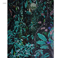 Carrelage mural décoratif personnalisé, mosaïque de roses et fleurs, moderne et raffiné, motif d'art, personnalisé, nouveau modèle