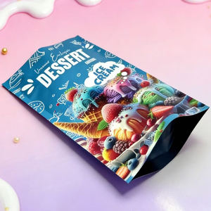 Custom Zipper Food Packaging Foodsafe Pouch Plastic Cookie Bags Snack Pouch Candy Packaging - Product Image 6