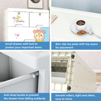 Armoire pour enfants en PP de haute qualité, armoire à jouets pour enfants avec tiroir, armoire mignonne pour la maison