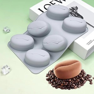 แม่พิมพ์ซิลิโคนเมล็ดกาแฟพรีเมี่ยม DIY สบู่เทียนงานฝีมือทำมือปลอดสารพิษเป็นมิตรกับสิ่งแวดล้อมเกรดอาหาร - Product Image 4
