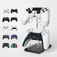 Support de manette portable transparent en acrylique pour consoles de jeux PS5 PS4 Xbox, pliable pour un design optimisé