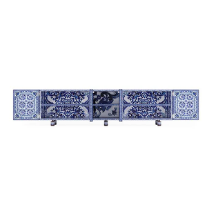 Buffet de style bohème moderne, <span class=keywords><strong>console</strong></span> TV de luxe en <span class=keywords><strong>bois</strong></span> massif pour appartement haut de gamme et salle d'exposition - Product Image 6