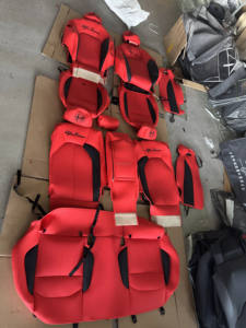 Fundas de Asiento de Cuero Personalizadas para BYD <span class=keywords><strong>Tang</strong></span> DMi DMP EV de 6 Plazas, Estilo Deportivo de Lujo, Juego Completo Delantero y Trasero, Kit de Carrocería - Product Image 3