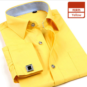 Chemises habillées pour hommes QingLai OEM/ODM, coupe ajustée, col en V, manches longues, en modal tissé respirant, infroissable, couleur unie, pour l'automne - Product Image 1