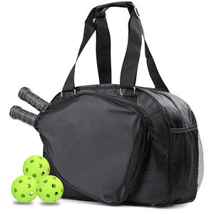 Bolsa de Raqueta Peak Negra con Patrón Hexagonal, Resistente al Agua, para Tenis, Squash y Deportes de Pelota, Mochila, Bolso de Hombro o Cruzado - Product Image 1
