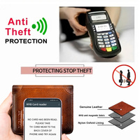Dompet Pria Kulit Ultra Tipis, Dompet Pria Kulit Pendek Ultra Tipis, Baru, Retro, Kapasitas Besar, Klip Dolar