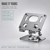 Support de tablette rotatif à 360° en alliage d'aluminium, support de lecture réglable pour iPad, logo personnalisé OEM