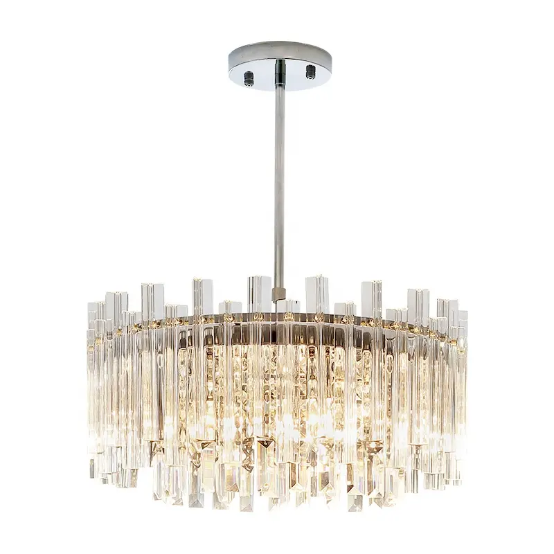 Luxo Interior Pendurado Teto Fantasia Suspender Lâmpada Ceil Iluminação Luminárias Modern Crystal Led Chandelier Pendant Light