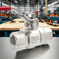 Vanne à boisseau sphérique manuelle en acier inoxydable usinée CNC personnalisable DN25 pour connexions de conduites de gaz et d'eau DN25