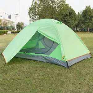 Outdoor Waterproof Foldable Easy Set Up 2-3 Person Family Tent Double Layer Picnic Camping Tent With Living Room