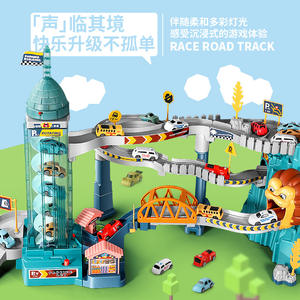 Inertiel petit véhicule électrique enroulement escalier bricolage assemblage construction <span class=keywords><strong>voiture</strong></span> toboggan aventure piste <span class=keywords><strong>voiture</strong></span> enfants fente <span class=keywords><strong>jouet</strong></span> - Product Image 2