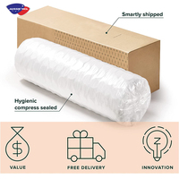 Matelas King Size 5 Zones à ressorts ensachés et mousse à mémoire de forme haute densité, emballé individuellement sous film, pour hôtel