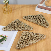 Jouets écologiques en jonc de mer naturel pour oiseaux, tapis tressé en herbe, accessoires de jeu à mâcher et à grimper pour petits animaux, pour cage ou enclos