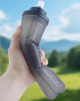 Bouteille d'eau souple pliable - Pliable, sans BPA, anti-fuite pour la course à pied, la randonnée et les sports de plein air