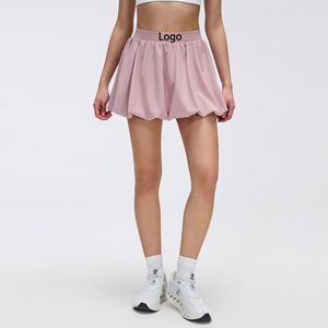 Jupe de sport OEM 2-en-1 taille haute respirante et séchage rapide pour l'été, idéale pour le tennis, le badminton et le pickleball, avec logo personnalisé - Product Image 1
