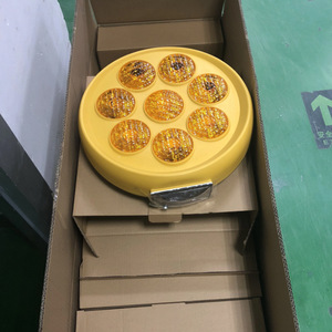 Luce di Segnalazione Stradale ad Alta Luminosità, Luce Solare Lampeggiante, Sicurezza Stradale 8 Luci, Luce di Avvertimento a Forma di Girasole - Product Image 3