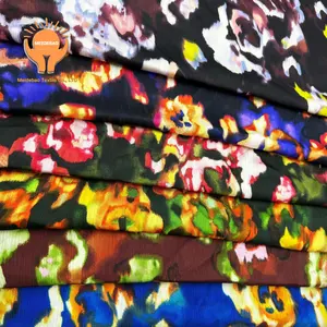 MEIDEBAO kundenspezifisch bedruckter Stoff Polyester Baumwolle Textil chiffon Stoff Damenbekleidung Jacquard-Tach für Kleidung