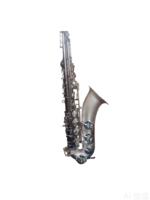 Eastern Music Imperium Professional Polished Silver and Dark Grey Bb Tenor Saxophone with Rust Resistant Finish