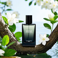 Nouvel arrivage de bouteille de parfum carrée bouteille de parfum vert vaporisateur personnalisé 50ml 30ml 100ml bouteille de parfum vide en verre avec couvercle