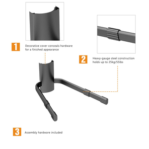 Estante flotante de soporte de montaje en pared para DVD/<span class=keywords><strong>reproductor</strong></span> de <span class=keywords><strong>Blu</strong></span>-<span class=keywords><strong>ray</strong></span> virgen/caja del cielo <span class=keywords><strong>PS4</strong></span> XBOX - Product Image 3