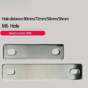 נחושת m6 אוטובוס בר סוללה נחושת m6 בלוקים 72 מ "מ 50 מ" מ 56 מ "מ 80 מ" מ מרחק חור של 300a 100ah 280ah 310ah - Product Image 1