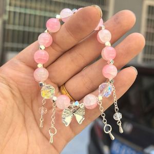 Trendy Colorful Sweet Fantasy Popcorn Cracked Beads <b>Bracelet</b> for Women Girls Elegant Bowtie Charm Pendant Hand <b>Beaded</b> <b>Bracelet</b> - Product Image 6