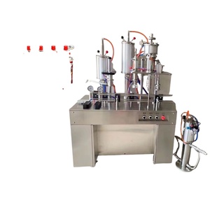 Machine de remplissage semi-automatique 4-en-1 pour aérosols, désodorisants, sprays coiffants et peintures - Product Image 1