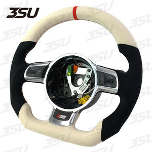 Volant en cuir pour Audi TT TTS TTRS S3 S4 S5 <span class=keywords><strong>A3</strong></span> A4 A5 A6 Pièces automobiles en fibre de carbone 2010 2011 2012 2013 2014 2015 - Product Image 2