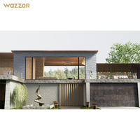 Ventanas Corredizas de Vidrio con Aislamiento Térmico de Aluminio, Estilo Minimalista para Villa, Precio de Fábrica Wazzor