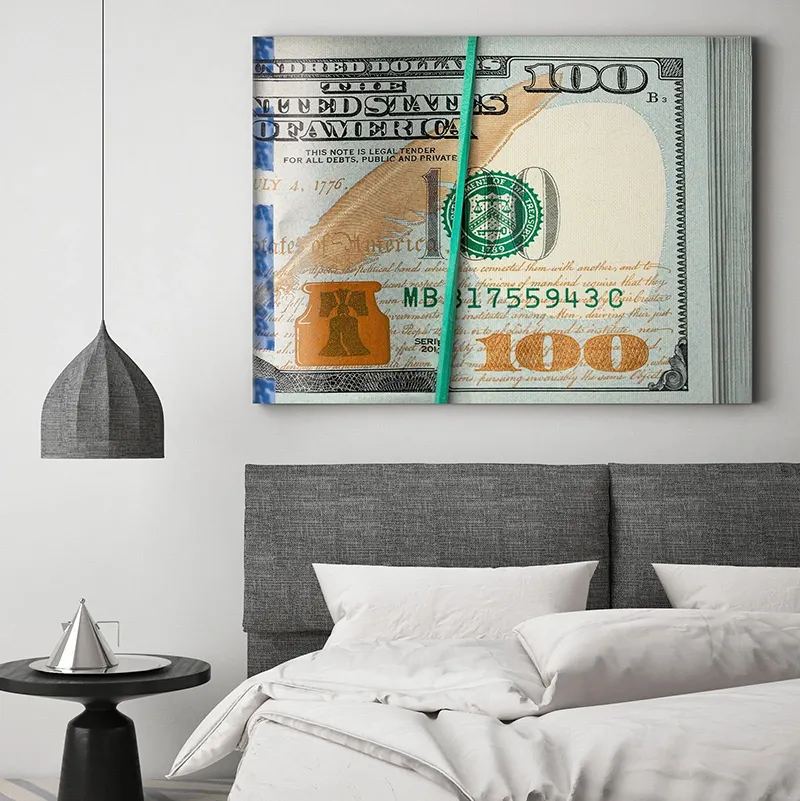 Dollars Series Money Wall Art Pictures And Canvas Painting Print Office Home Decoration Modern Wall Art Oil Painting Poster
