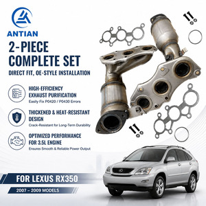 适用于 2007 至 2009 年雷克萨斯 RX350 3.5L <span class=keywords><strong>2</strong></span> 件式全轮驱动汽车的集成催化转换器套件 - Product Image 1