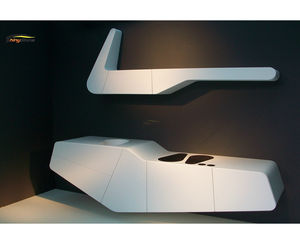 Comptoir de cuisine en pierre artificielle de forme ovale, design personnalisé - Product Image 3