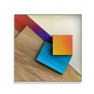 <span class=keywords><strong>สื่อ</strong></span>ผสม 3D งานศิลปะสีอะคริลิคแกะสลัก Wall Art สไตล์โมเดิร์นตกแต่งบ้านหลายชั้นภาพวาดมือ - Product Image 1