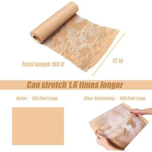 <span class=keywords><strong>Rouleau</strong></span> de <span class=keywords><strong>papier</strong></span> kraft alvéolé brun pour emballage de protection recyclable – Matériau de protection environnementale - Product Image 3